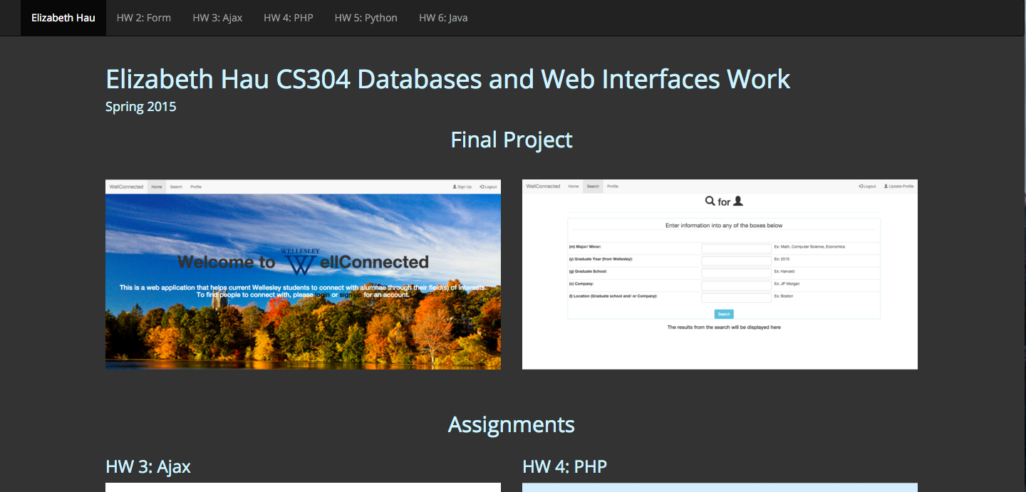Databases Homepage